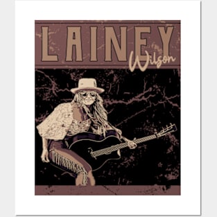 Lainey Wilson // Brown Vintage Posters and Art